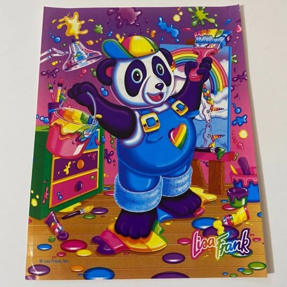 Lisa Frank | Accessories | Vintage Lisa Frank Painter Panda Bear Jumbo ...